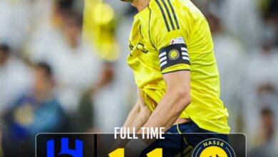 نتيجة مباراة النصر والهلال