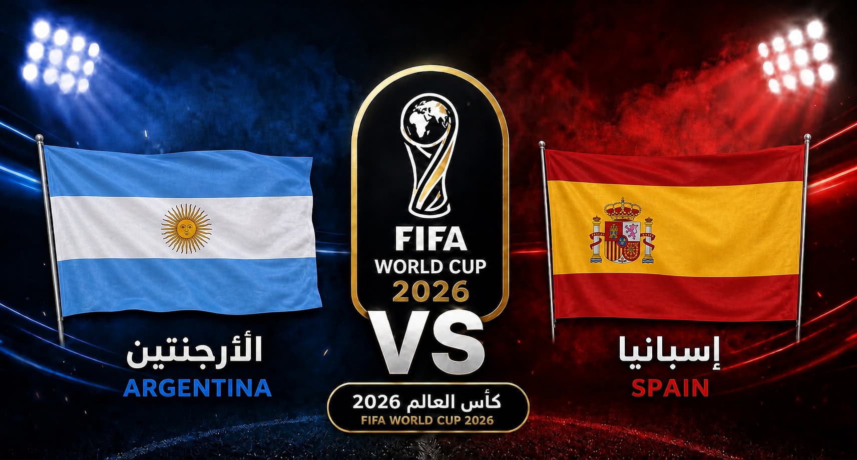 يلاشوت مباراة إسبانيا والأرجنتين