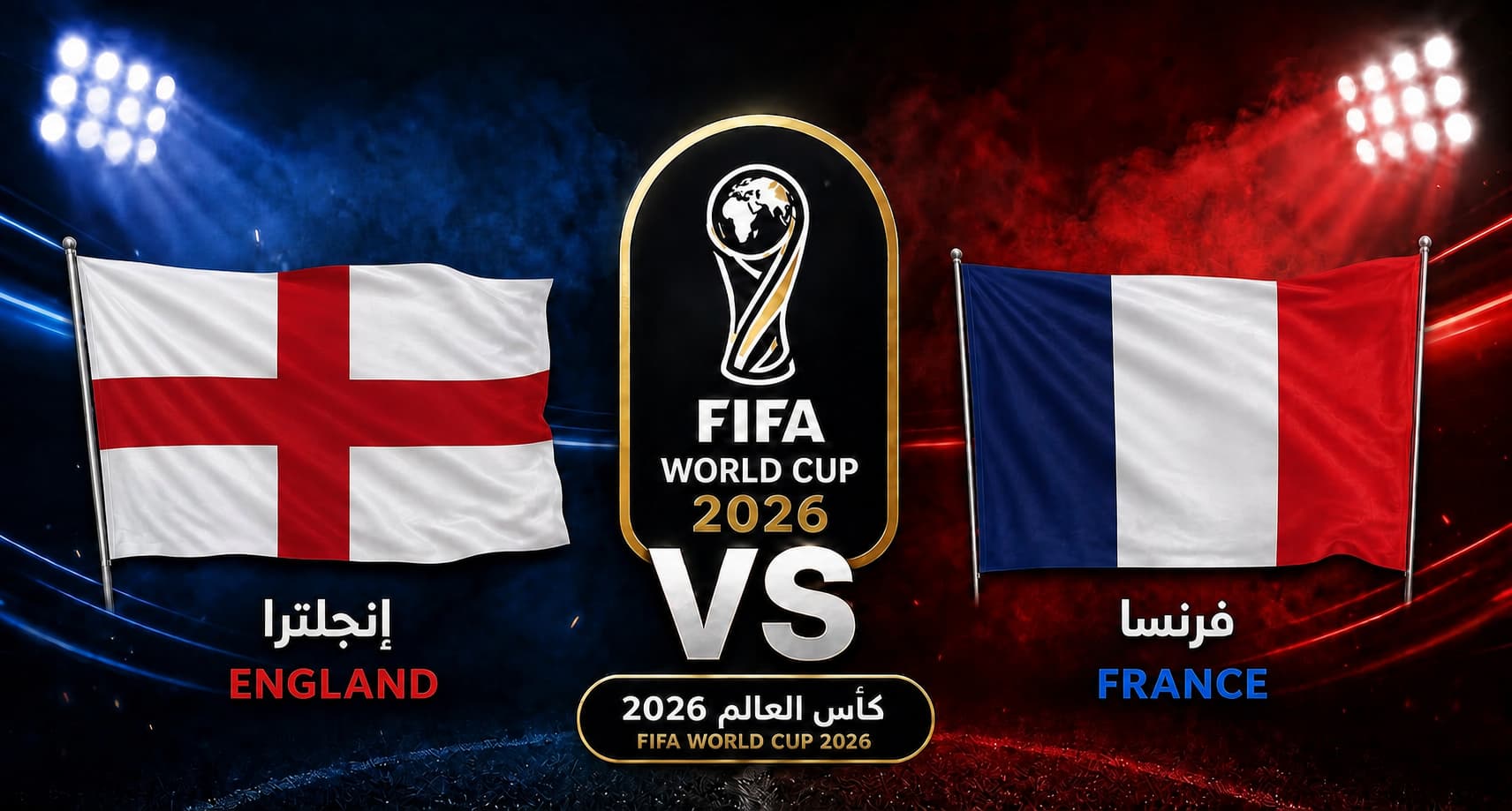 يلاشوت مباراة فرنسا وإنجلترا