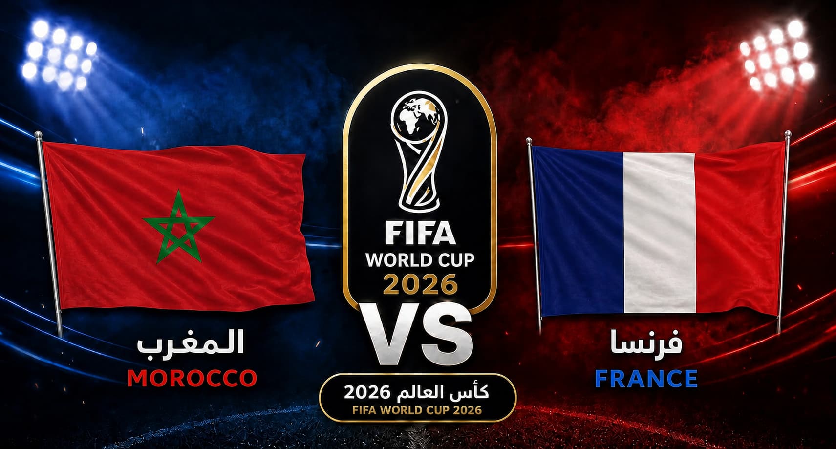 يلاشوت مباراة فرنسا والمغرب